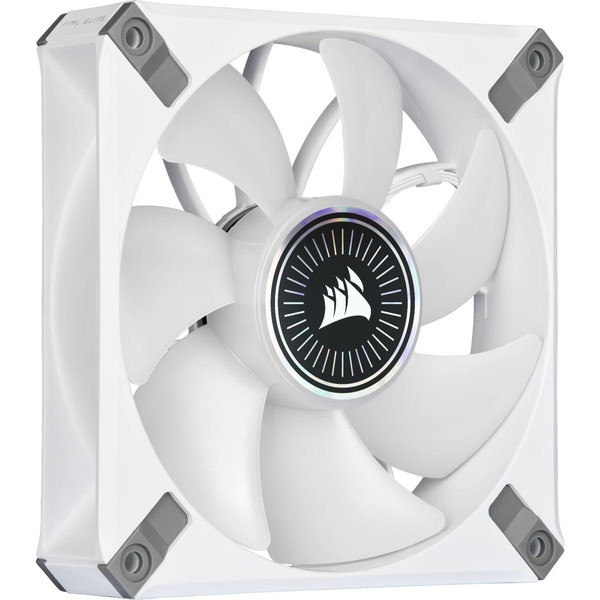 Ventilateur Pour Boîtier Trois ventilateurs iCUE ML120 RGB ELITE Premium 120mm Blanc avec iCUE Lighting Node CORE