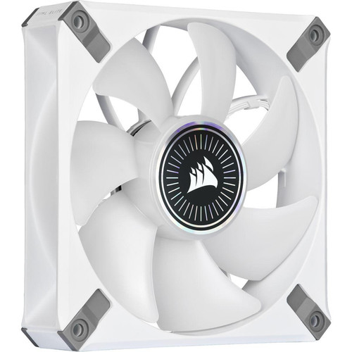 Ventilateur Pour Boîtier Deux ventilateurs iCUE ML140 RGB ELITE Premium Blanc 140mm avec iCUE Lighting Node CORE