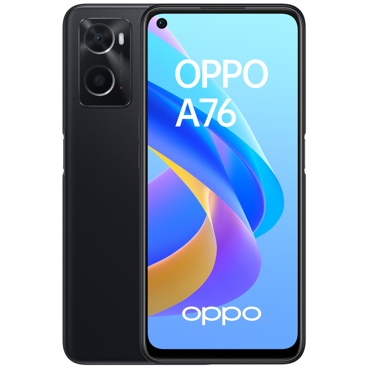 Smartphone Android Oppo A76 - 128 Go - Noir
