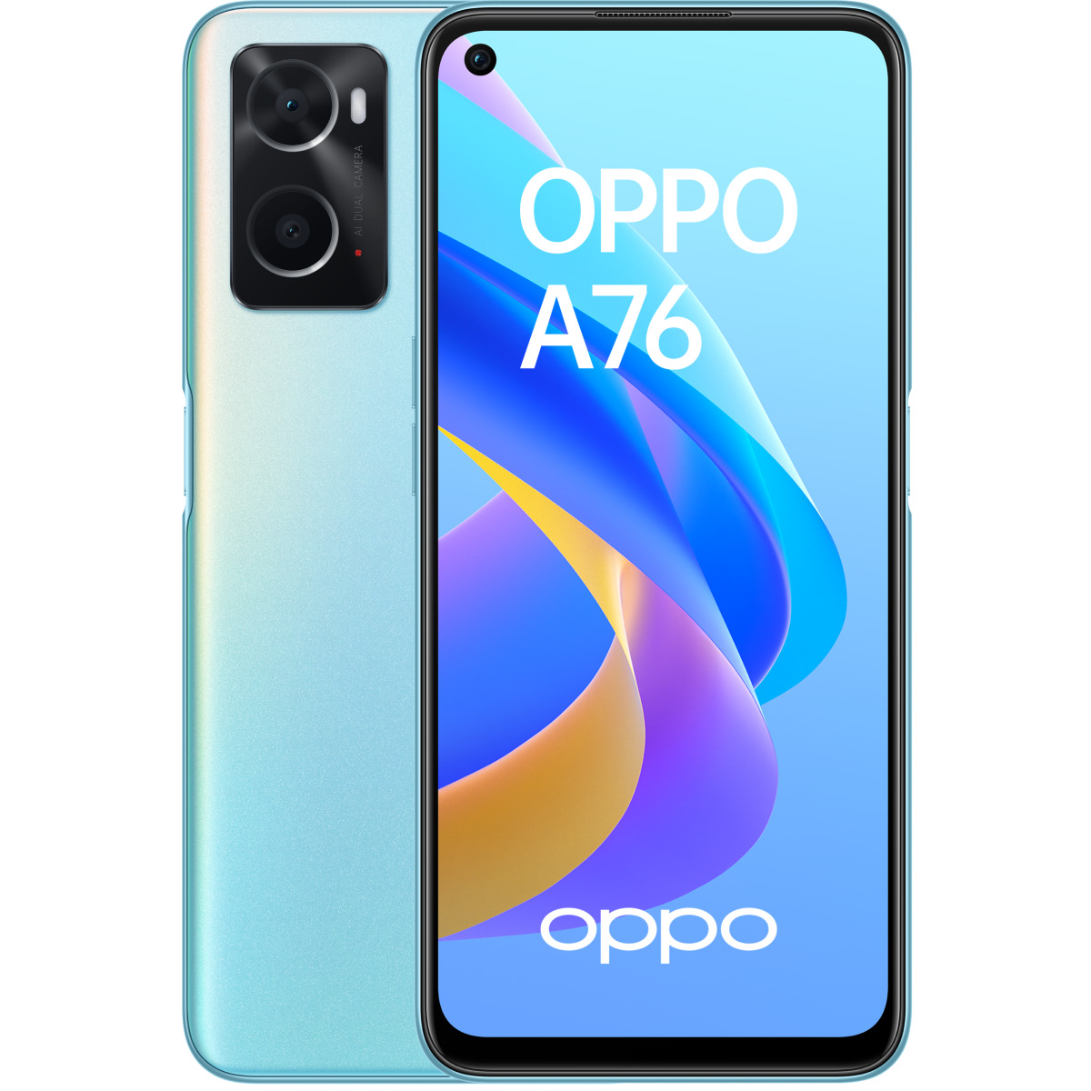 Smartphone Android Oppo A76 - 128 Go - Bleu