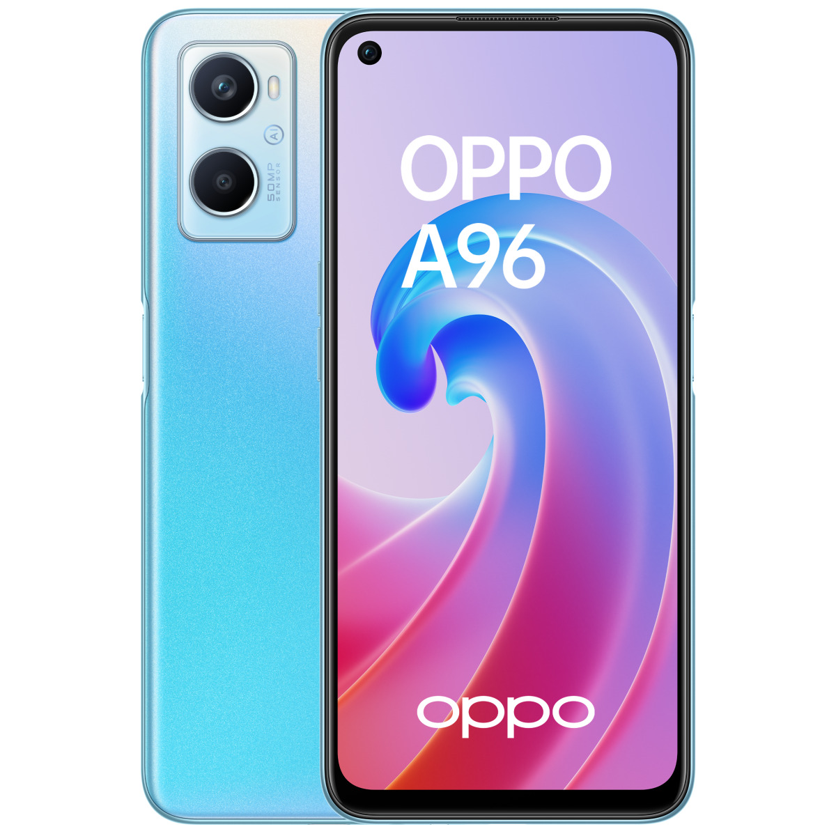 Smartphone Android Oppo A96 - 8/128 Go - Bleu