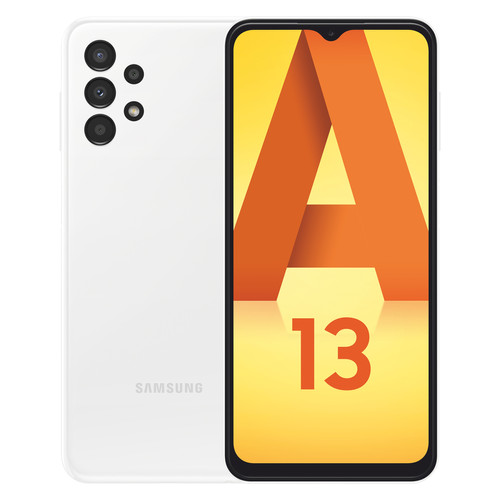 Samsung - Galaxy A13 - 64 Go - Blanc Samsung  - Jusqu'à 4 mois offerts de YouTube Premium pour l'achat d'un smartphone ou d'une tablette Galaxy