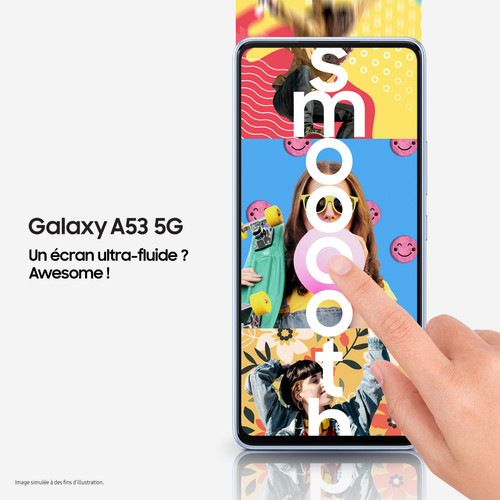 Samsung Galaxy A53 - 128 Go - 5G - Bleu
