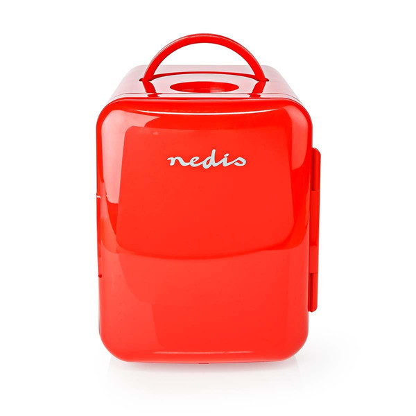 Mini Bar Nedis Mini réfrigérateur portable 4L AC 100 -240 V/12 V Rouge