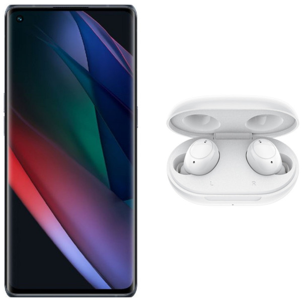 Smartphone Android Oppo Find X3 Neo 5G - 256 Go - Noir + Enco Buds - Blanc
