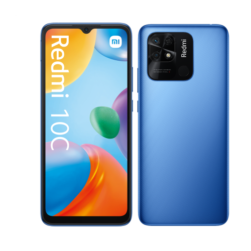 XIAOMI - Redmi 10C - 128 Go - Bleu - Smartphone Android Hd plus