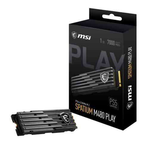 Msi - SPATIUM PLAY M480 PCIe 4.0 NVMe M.2 2TB - SSD Interne