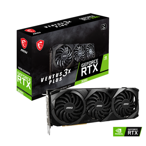 Msi - GeForce RTX 3080 VENTUS 3X PLUS 10G LHR - Carte Graphique NVIDIA 10 Go