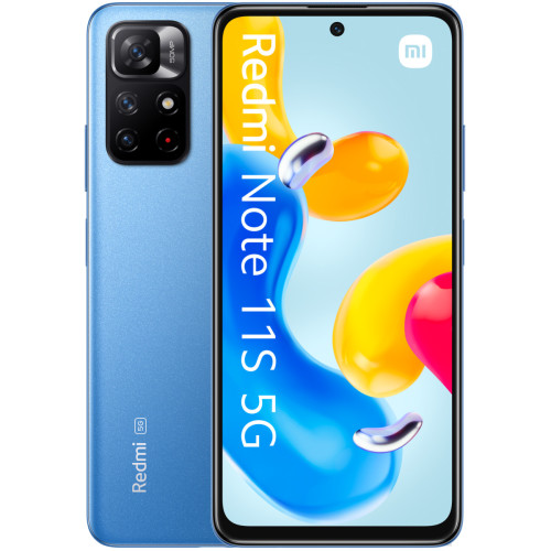 XIAOMI - Redmi Note 11 S 5G - 4/128 Go - Bleu Crépuscule - St Valentin - Smartphone