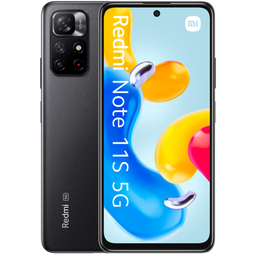 XIAOMI - Redmi Note 11 S 5G - 4/128 Go - Noir de minuit - St Valentin - Smartphone