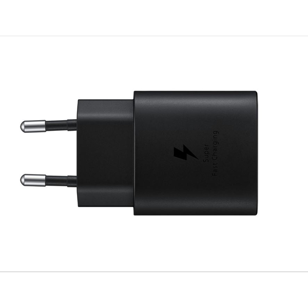Chargeur secteur téléphone CS rapide 25W, Port USB-C Noir (sans câble)