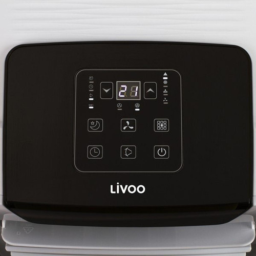 Livoo Climatiseur mobile connecté - 2600 W - Blanc