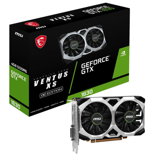 Msi - MSI GeForce GTX 1630 4GT LP OC - Idées Cadeaux : 150€ à 300€