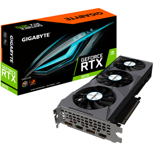Gigabyte - GeForce RTX 3070 EAGLE - Triple Fan - 8Go - NVIDIA Geforce Carte Graphique NVIDIA