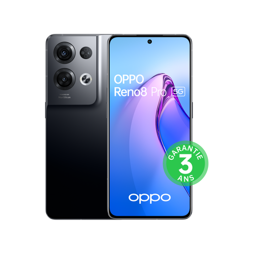 Oppo - Reno8 Pro - 5G - 8/256 Go - Noir Glacé - Smartphone Android