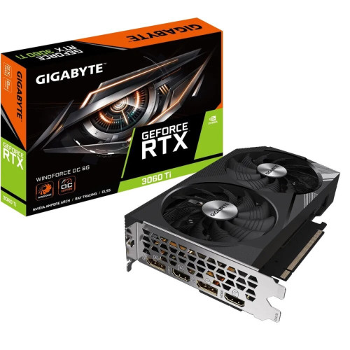 Gigabyte - GeForce RTX™ 3060 Ti WINDFORCE OC 8G Gigabyte  - Carte Graphique NVIDIA GeForce RTX 3060 Ti