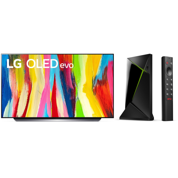 TV 40'' à 43'' LG TV LG OLED 42" 107cm - OLED42C2 + Shield TV Pro