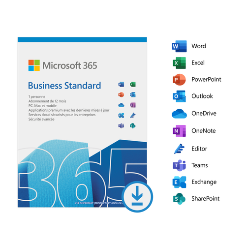 Microsoft - Microsoft 365 Business Standard Microsoft   - Traitement de Texte & Tableur