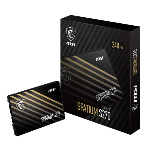 Msi - SPATIUM S270 SATA 2.5" 240GB - Bénéficiez de -20€ pour l'achat d'un produit éligible et de Microsoft 365 Personnel avec le code MICRO-20