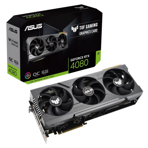 Asus - GeForce RTX 4080 - ASUS TUF Gaming OC - 16 Go - NVIDIA Geforce Carte Graphique NVIDIA