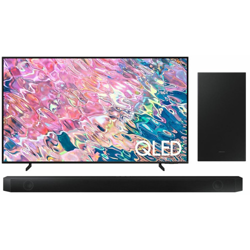 Samsung - TV Samsung QLED 55" 139cm - QE55Q60B-2022 + Samsung HW-Q600B - TV paiement en plusieurs fois TV, Home Cinéma