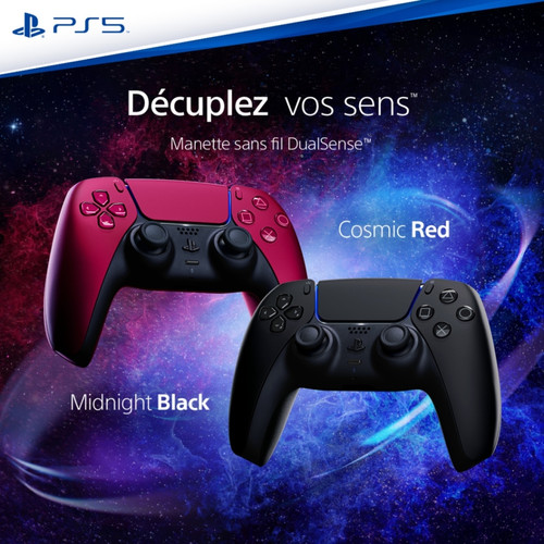 Pack PS5 - Console Playstation 5 Standard Edition - 3 Jeux et 2 manettes Sony