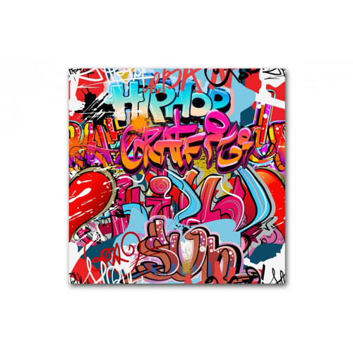DECLIKTABLEAU - Tableau Graffiti Multicolore 80X80 cm DECLIKTABLEAU  - Décoration