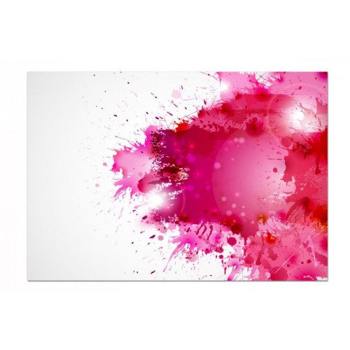 DECLIKTABLEAU - Tableau Abstrait Courant d'Air Rose L.80 x H.55 cm - Décoration Rose