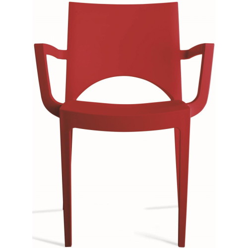 3S. x Home - Chaise Design Rouge PALERMO - Chaises
