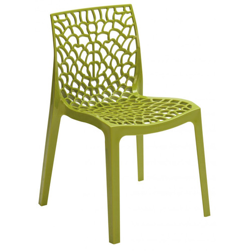 3S. x Home - Chaise Design Verte Anis GRUYER - Chaises