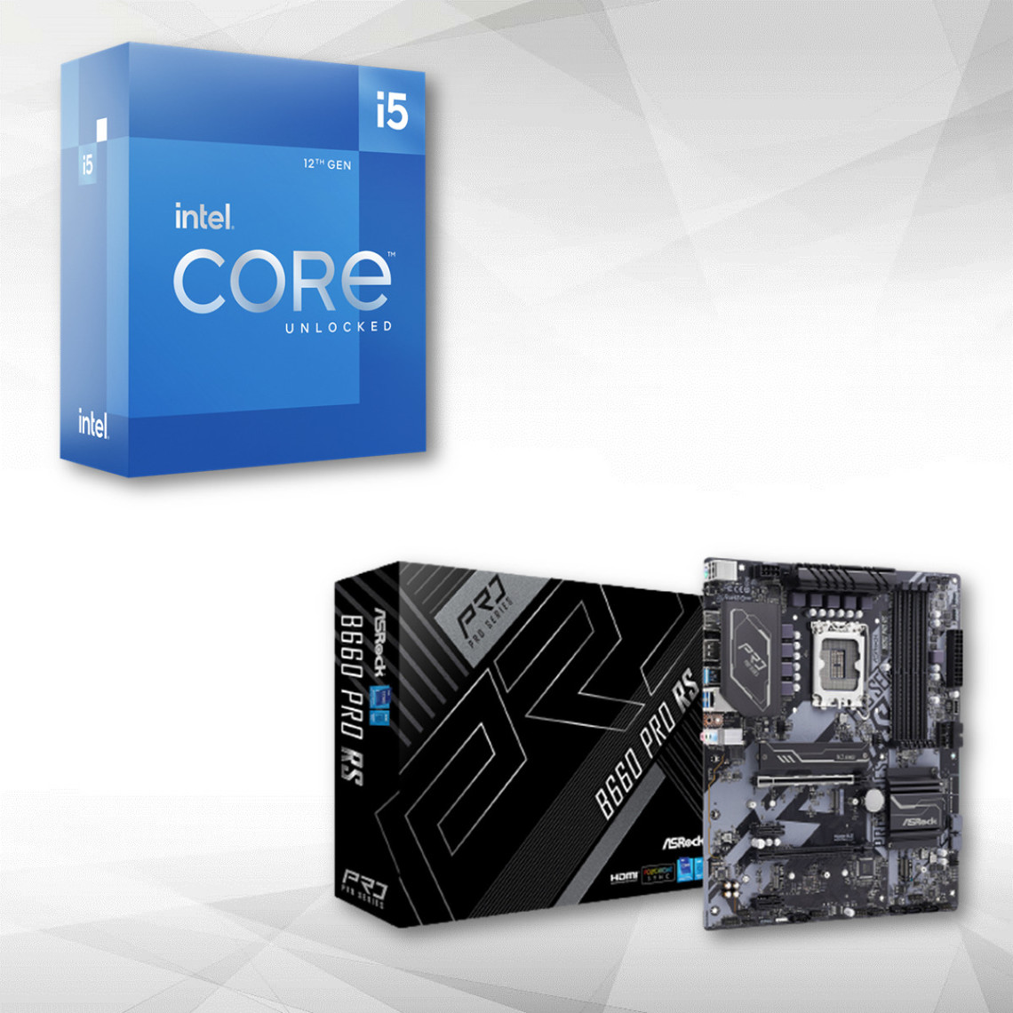 Intel Core i5-12400 2.5/4.4 Ghz + B660 PRO RS