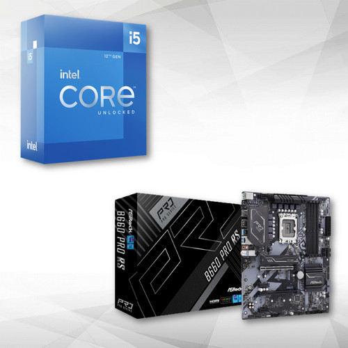 Intel - Core i5-12400 2.5/4.4 Ghz + B660 PRO RS - Kit d'évolution