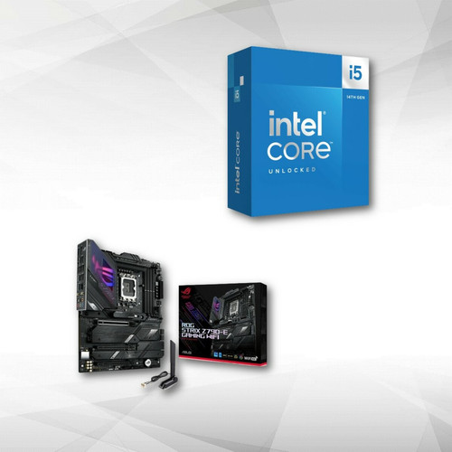 Asus -ROG STRIX Z790-E GAMING WIFI + Intel Core i5-14600K (3.5 GHz / 5.3 GHz) Asus  - Carte mère Intel Atx