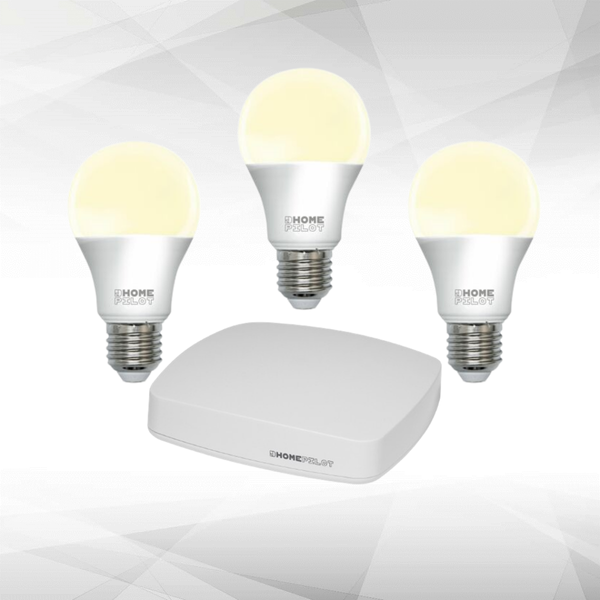 Box domotique et passerelle HomePilot  Pack de démarrage ampoule E27 blanc et couleur, Zigbee 3.0, compatible assistant vocaux