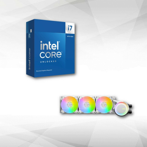 Intel - Intel Core i7-14700KF (3.4 GHz / 5.6 GHz) + MAG CORELIQUID E360 White Intel  - Processeur Intel core i5