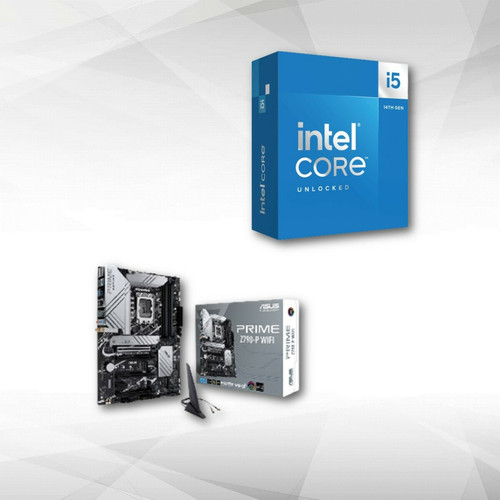 Asus -PRIME Z790-P WIFI + Intel Core i5-14600K (3.5 GHz / 5.3 GHz) Asus  - Carte Mère Asus