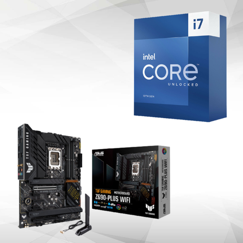 Intel - Intel Core i7-13700K (3.4 GHz / 5.4 GHz) + TUF GAMING Z690-PLUS WIFI - Processeur INTEL Intel core i7