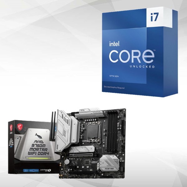 Kit d'évolution Intel Intel Core i7-13700KF (3.4 GHz / 5.4 GHz) + MAG B760 TOMAHAWK WIFI DDR4