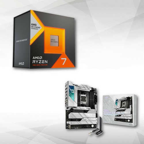 Asus - ROG STRIX X670E-A GAMING WIFI + AMD Ryzen 7 7800X3D (4.2 GHz / 5.0 GHz) Asus  - Carte mère AMD Atx