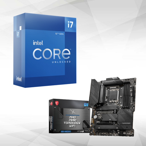 Intel - Intel Core i7-12700K (3.6 GHz / 5.0 GHz) + Carte mère MAG Z690 TOMAHAWK WIFI - Kit d'évolution