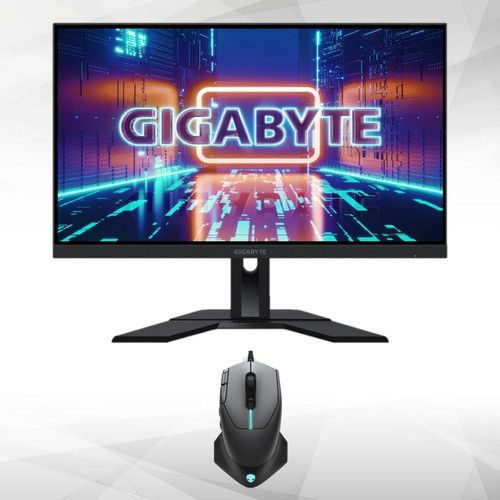 Gigabyte - 27" LED M27Q (Rev 2.0) + Souris 510M - Droitier Gigabyte   - Moniteur PC Displayport