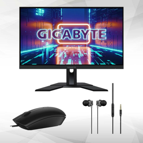 Gigabyte - 28" LED - M28U + Souris MS116 + Ecouteurs KORP HELIUM Noir - Moniteur PC Displayport