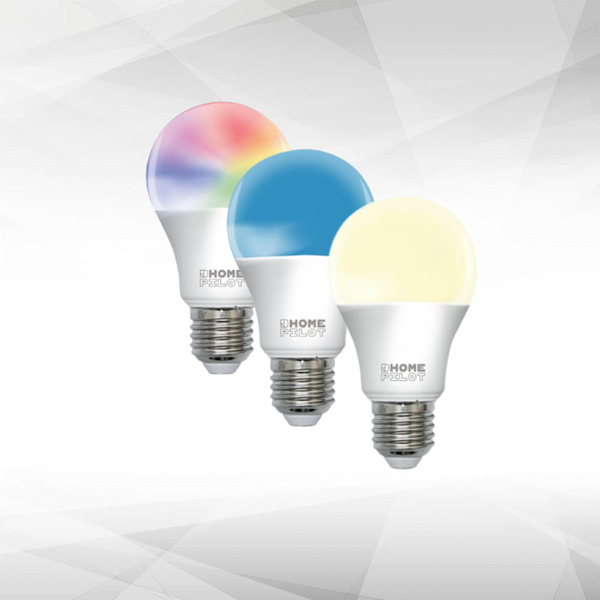 Lampe connectée HomePilot Pack de 3 ampoules connectées LED AddZ E27 - Blanc et couleur