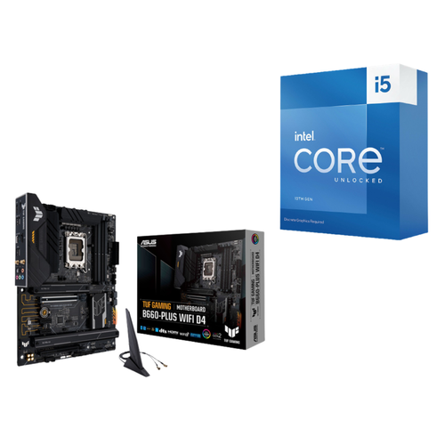 Intel - Intel Core i5-13600KF (3.5 GHz / 5.1 GHz) + TUF GAMING B660-PLUS WIFI D4 - Processeur Intel core i5