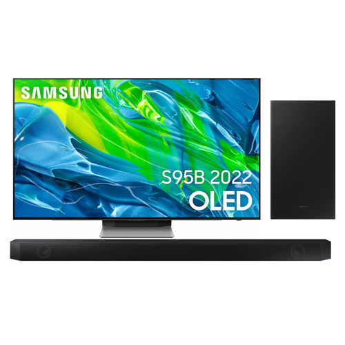 Samsung - TV SAMSUNG 65" QE65S95B + Samsung HW-Q600B - TV 56'' à 65'' Smart tv
