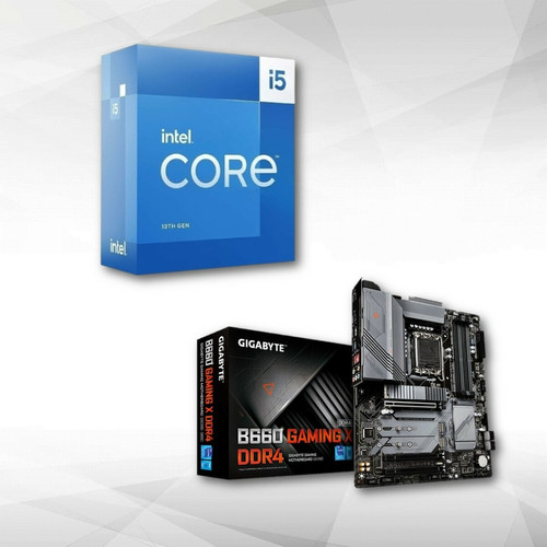 Intel - Intel Core I5-13400F (2.5Ghz/4.6Ghz) + Carte mère B660 GAMING X DDR4 - Bonnes Affaires