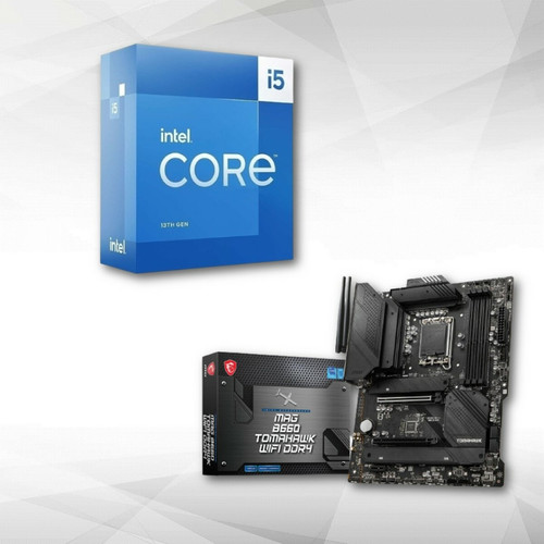 Intel - Intel Core I5-13400F (2.5Ghz/4.6Ghz) + Carte Mère MAG B660 TOMAHAWK WIFI DDR4 - Packs Processeur, Carte mère et Mémoire