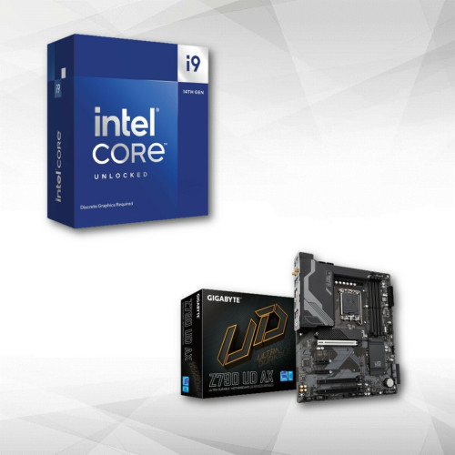 Intel - Intel Core i9-14900KF (3.2 GHz / 5.8 GHz) + Z790 UD AX - Processeur INTEL Intel core i5
