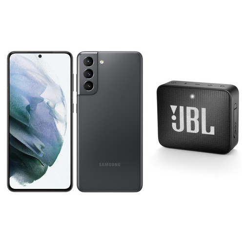 Samsung - Galaxy S21 5G 128 Go Gris + JBL GO 2 Noir - Enceinte Bluetooth - Black Friday Smartphone et Tablette Samsung