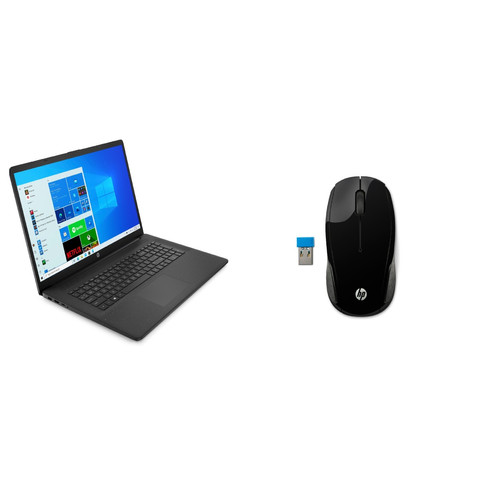 PC Portable Hp Laptop 17-cn0337nf - Noir + Souris sans fil HP 200 - X6W31AA